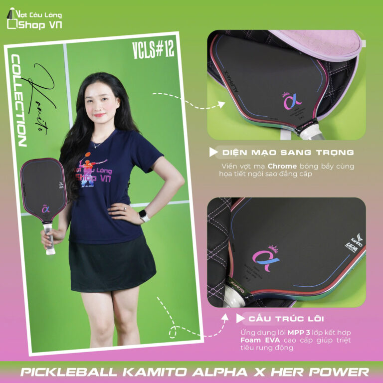 VCLS#12 Kamito Collection – Set Pickleball Nổi Bật Cho Phái Nữ
