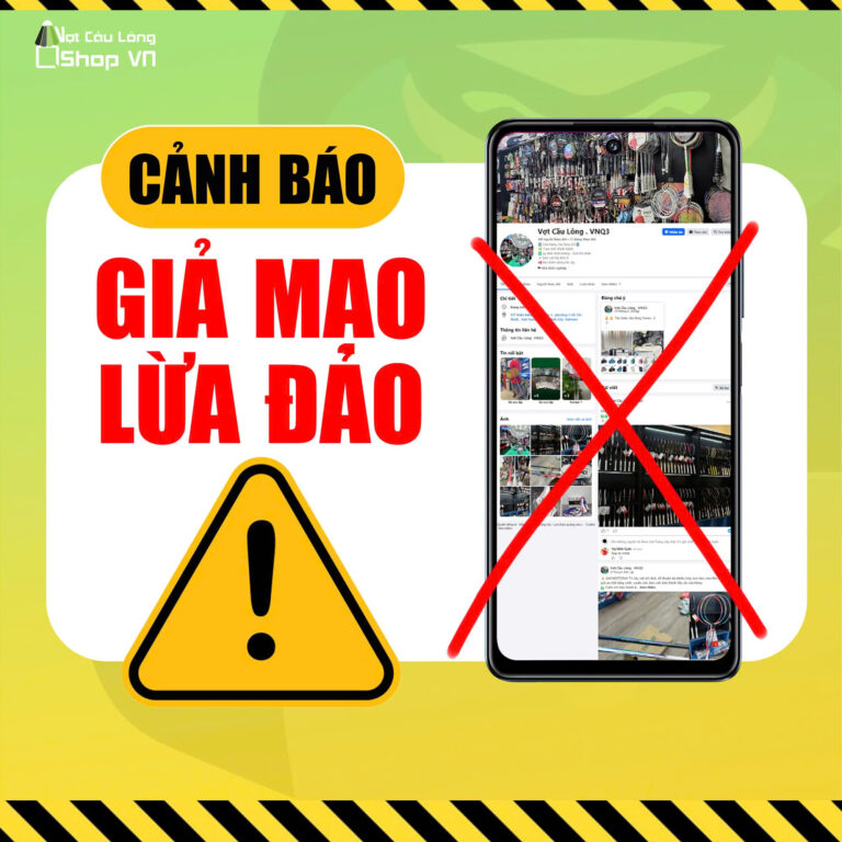 Các kênh truyền thông chính thức của Vợt Cầu Lông Shop