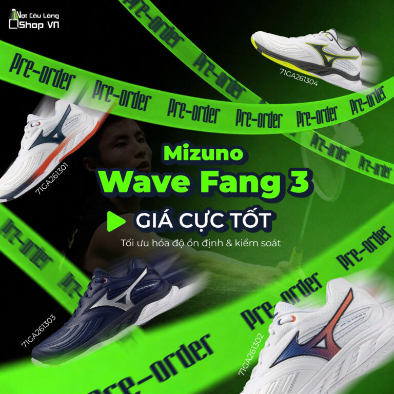 Pre-Order Giày Cầu Lông Mizuno Wave Fang 3 Chính Hãng